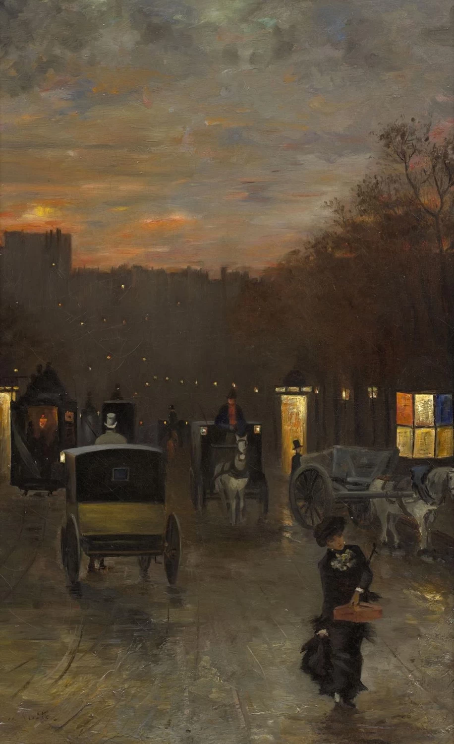 Norbert Gœneutte - I viali di notte